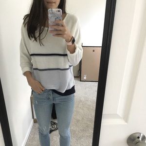 New York & Co cotton mesh sweater